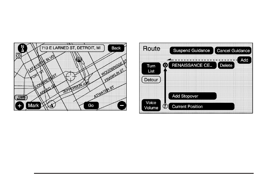 Getting started on your route | GMC 2009 Acadia User Manual | Page 466 / 516