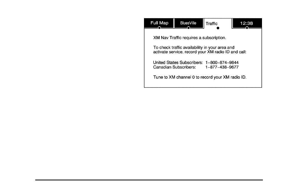 Xm navtraffic™ (usa and canada) | GMC 2009 Acadia User Manual | Page 472 / 516