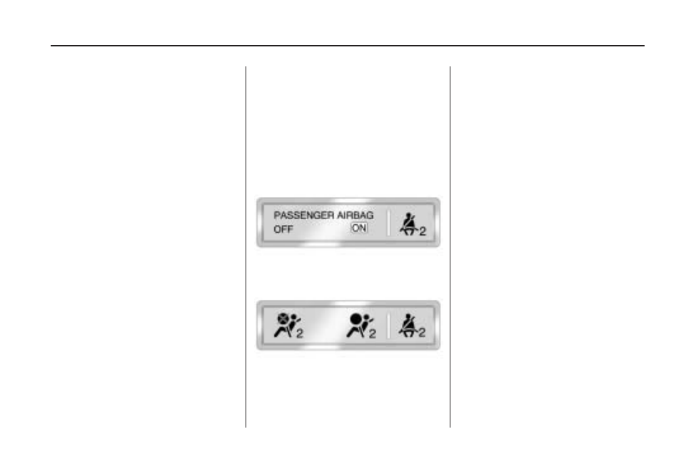 Passenger sensing system, Passenger sensing system -57 | GMC 2009 Acadia User Manual | Page 61 / 516