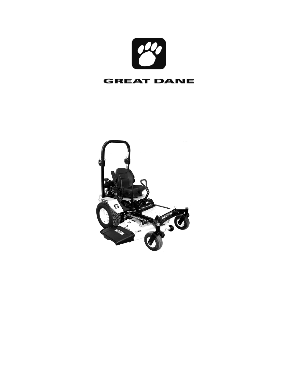 Great Dane Chariot Brutus GBKW2552S User Manual | 86 pages