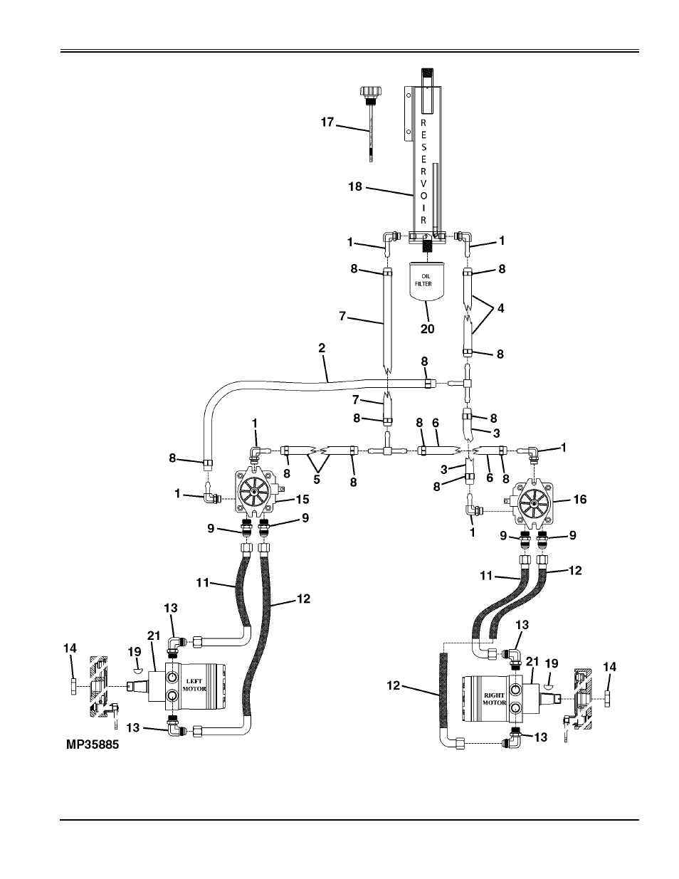 Hydrostatic drive system components | Great Dane Chariot Brutus GBKW2552S User Manual | Page 64 / 86