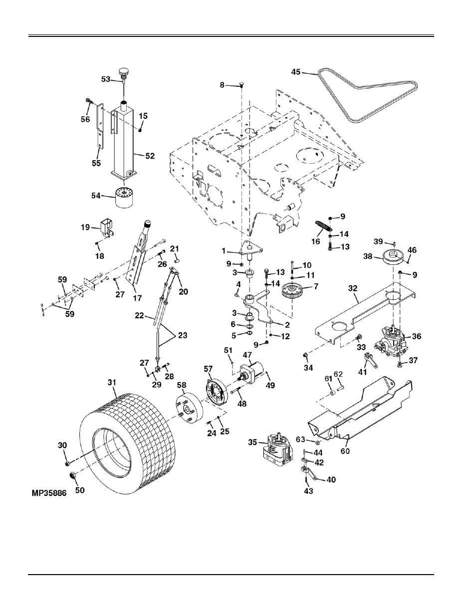 Traction drive and brakes | Great Dane Chariot Brutus GBKW2552S User Manual | Page 66 / 86
