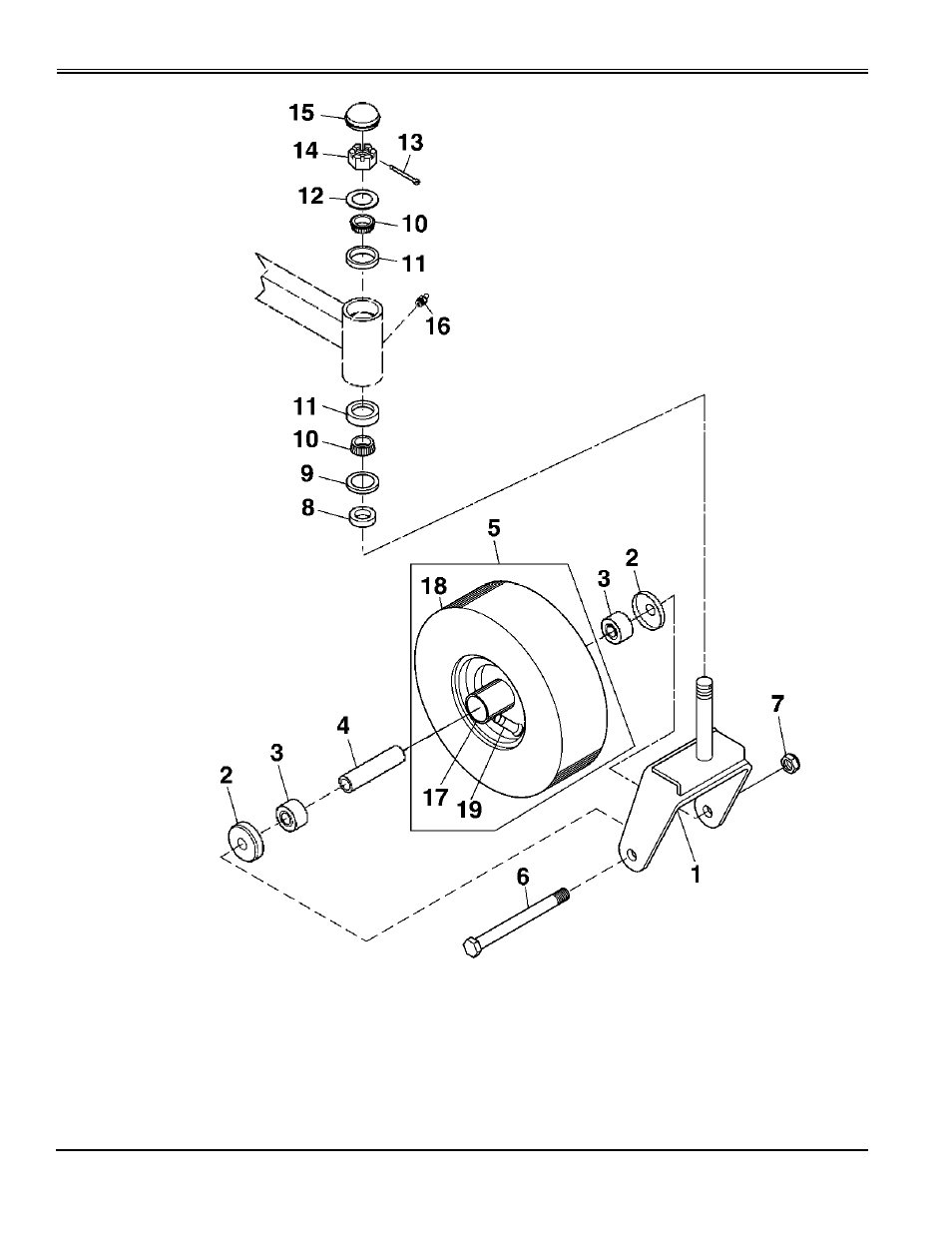 Front caster assembly | Great Dane Chariot Brutus GBKW2552S User Manual | Page 72 / 86