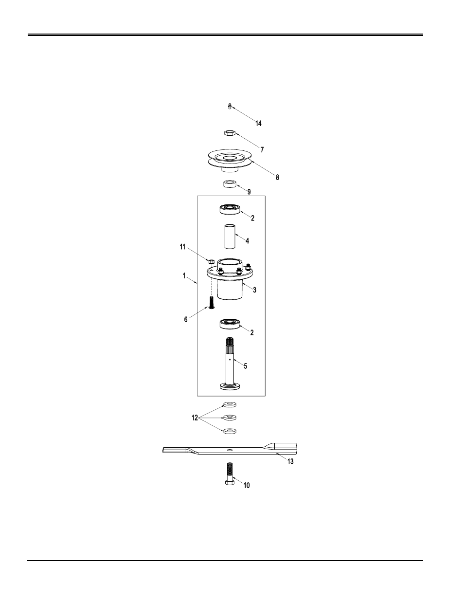 Spindle assembly | Great Dane Chariot Brutus GBKW2552S User Manual | Page 76 / 86