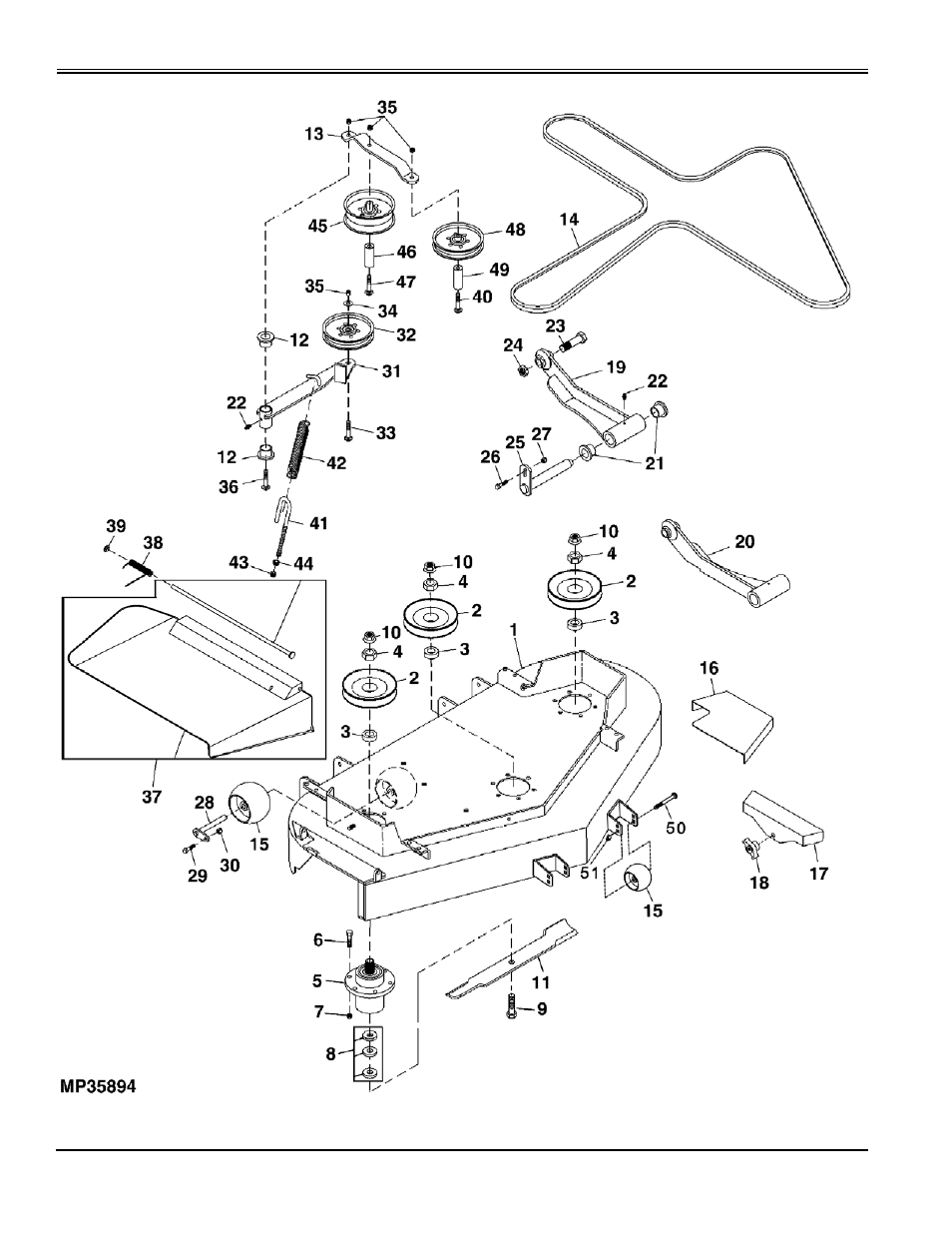 48" and 52" cutting deck | Great Dane Chariot Brutus GBKW2552S User Manual | Page 80 / 86