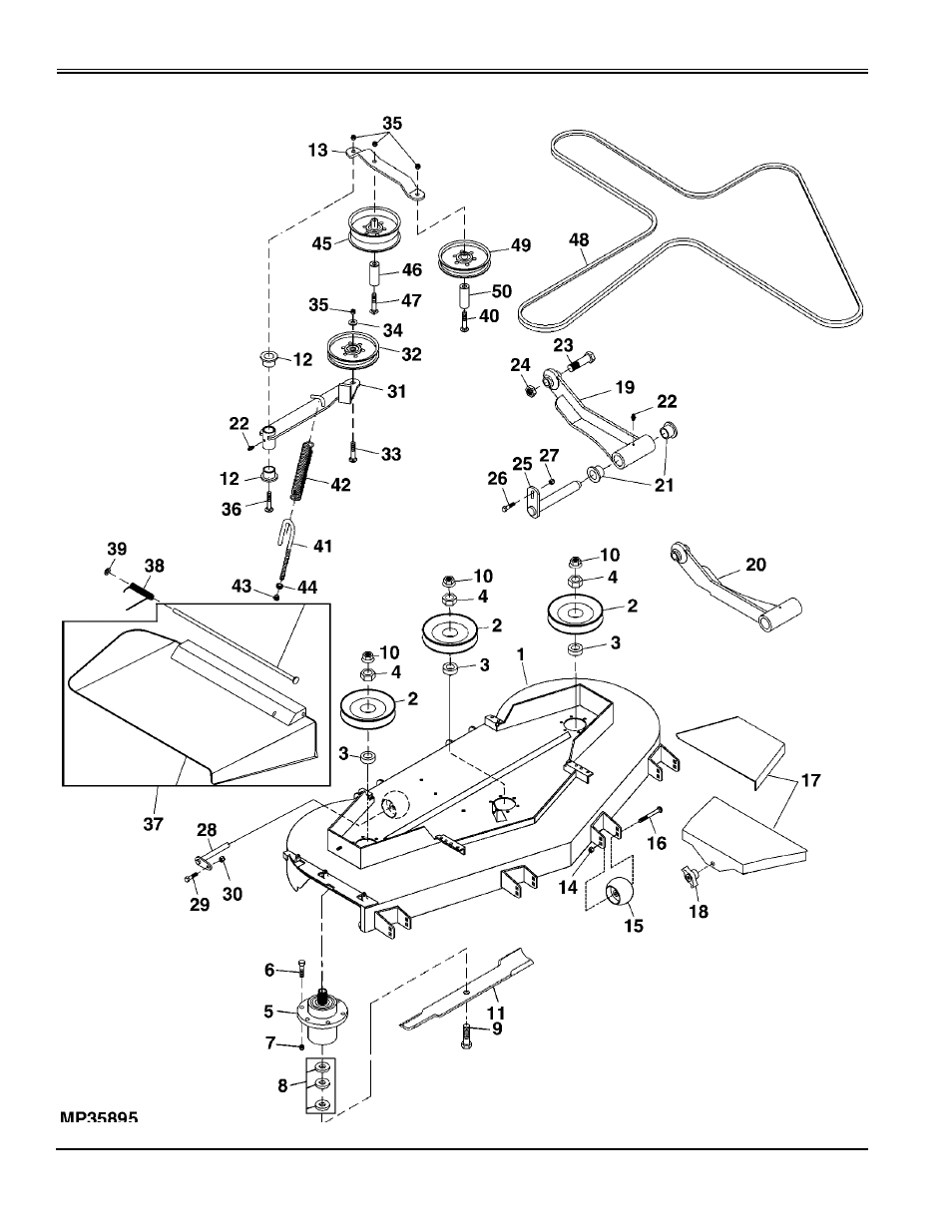 61" cutting deck | Great Dane Chariot Brutus GBKW2552S User Manual | Page 82 / 86
