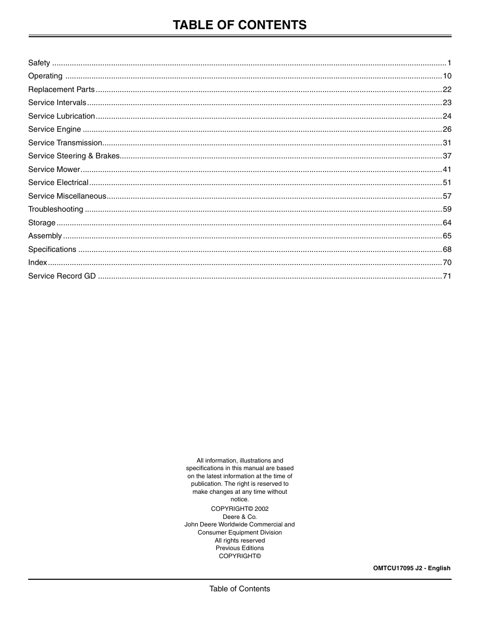 Great Dane Chariot / Chariot LX GDRZ61-27KHE User Manual | Page 4 / 76