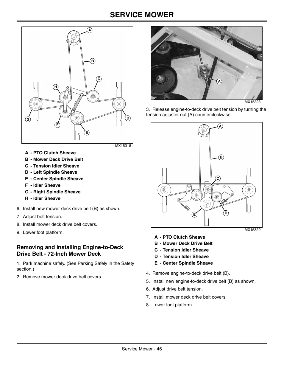 Service mower | Great Dane Chariot / Chariot LX GDRZ61-27KHE User Manual | Page 50 / 76