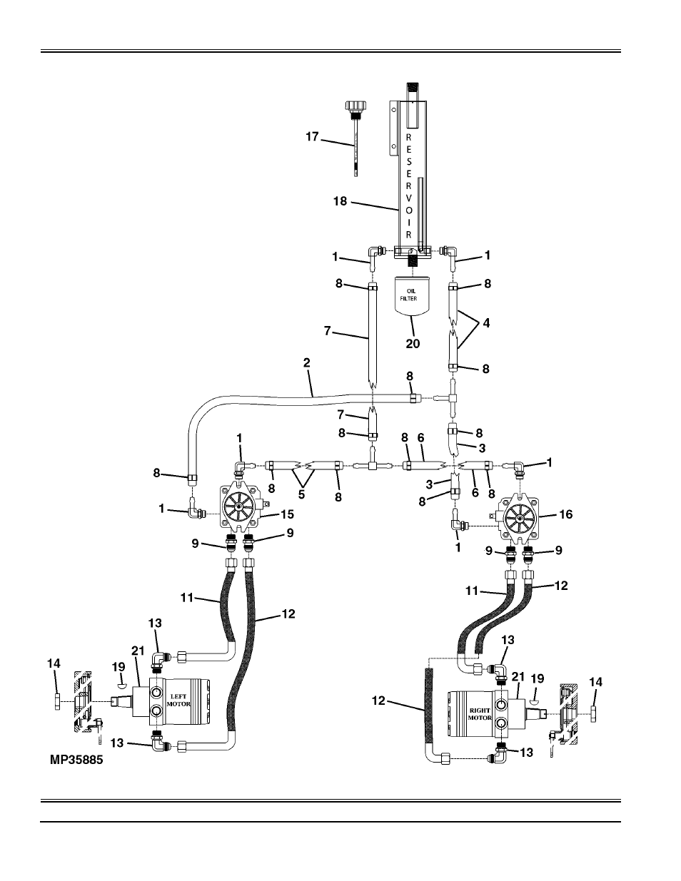 Hydrostatic drive system components | Great Dane C5 Chariot GCKH2352S User Manual | Page 66 / 88