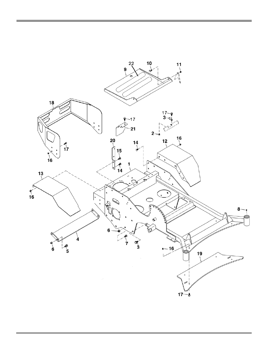 Frame assembly | Great Dane C5 Chariot GCKH2352S User Manual | Page 72 / 88