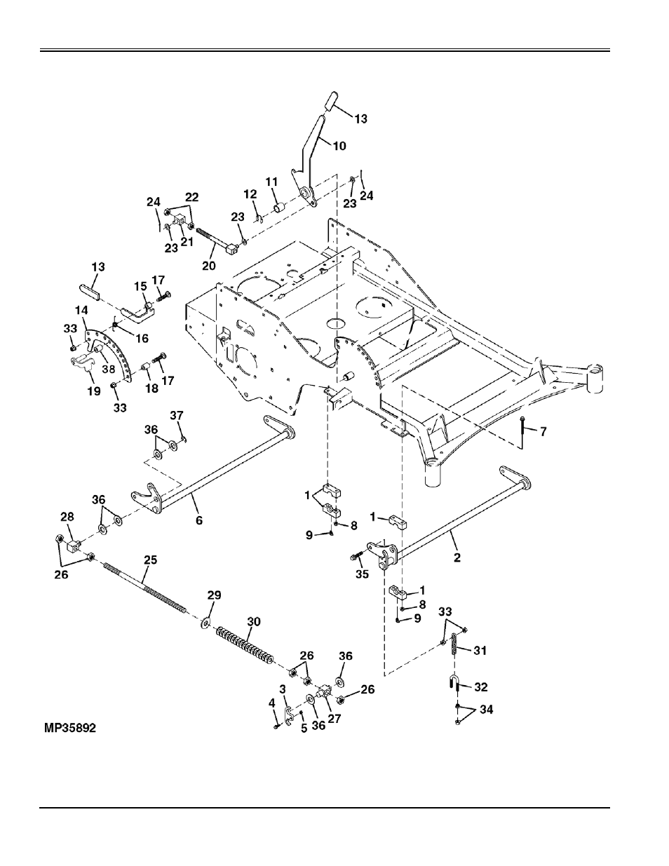 Deck lift assembly | Great Dane C5 Chariot GCKH2352S User Manual | Page 80 / 88