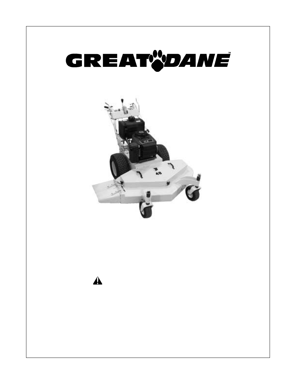 Great Dane Scamper HG TCHR48-15KA User Manual | 30 pages