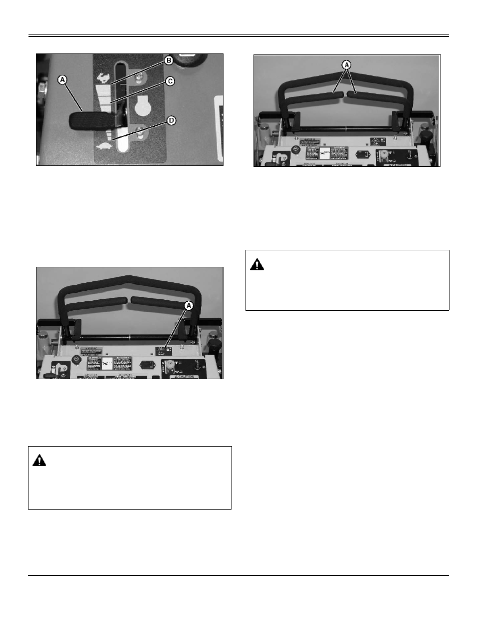Operating, Operating - 13, Using the throttle | Using the hourmeter, Using the motion control levers | Great Dane Super Surfer Series II GSKH2561S User Manual | Page 15 / 78
