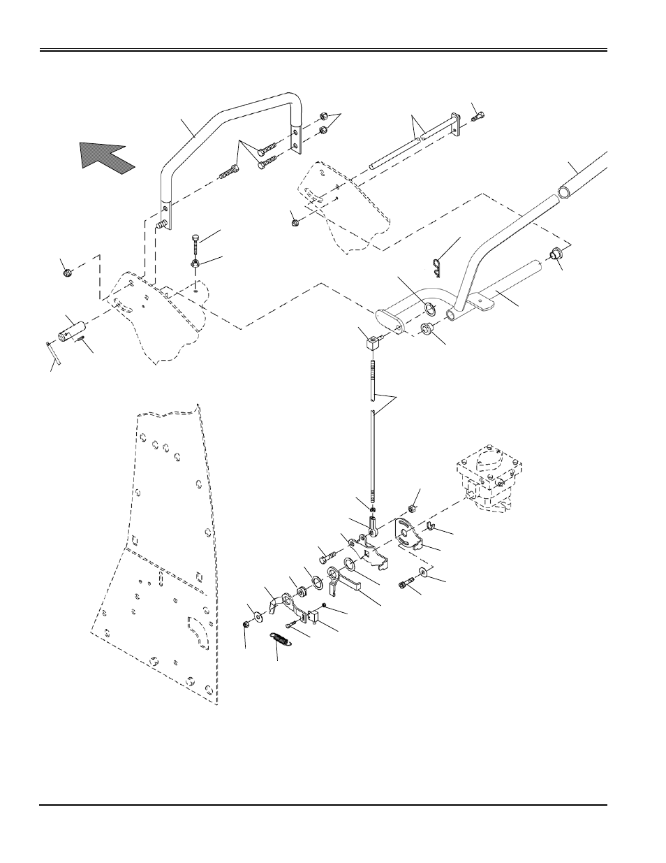 Drive controls and linkage | Great Dane Super Surfer Series II GSKH2561S User Manual | Page 48 / 78