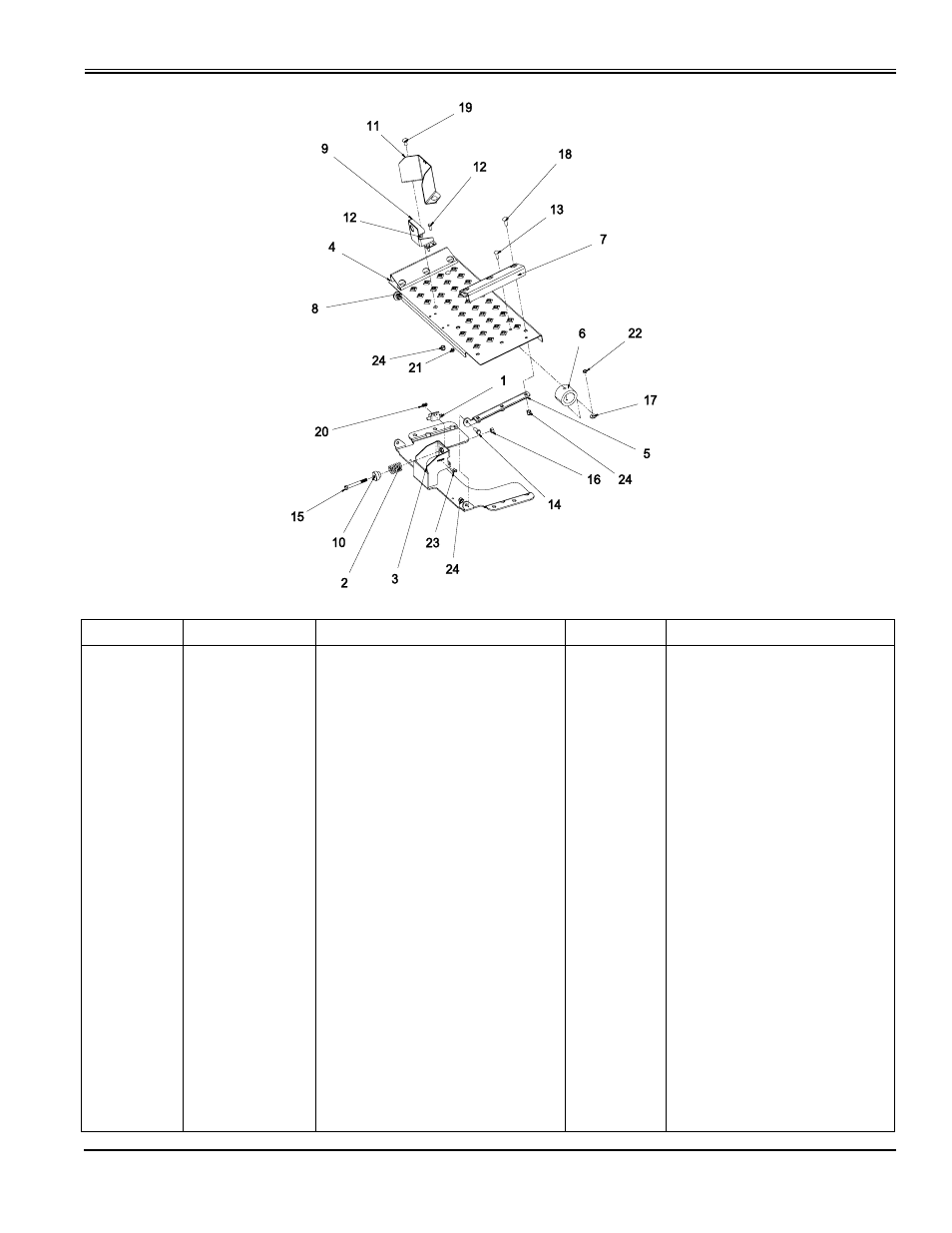 Platform components | Great Dane Super Surfer Series II GSKH2561S User Manual | Page 57 / 78