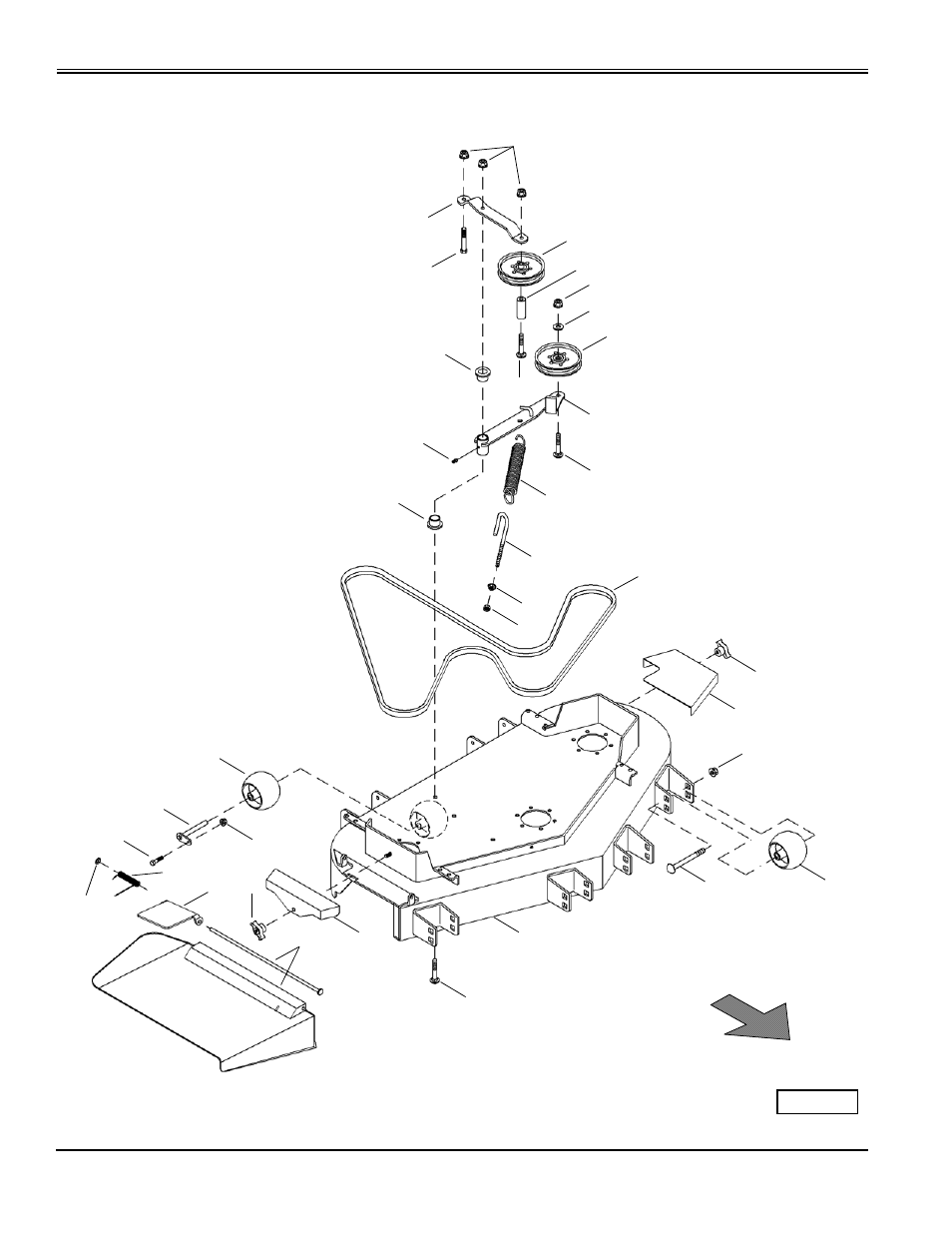 Mower deck | Great Dane Super Surfer Series II GSKH2561S User Manual | Page 72 / 78