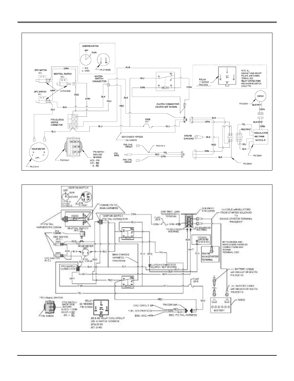 Wiring schematics, Service electrical | Great Dane Scamper HG GDB10025 User Manual | Page 27 / 88