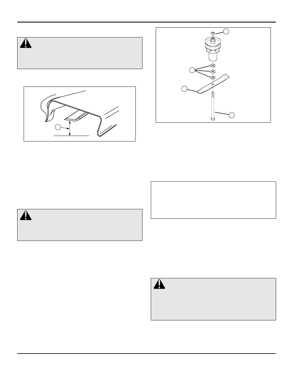 Revisión de cuchillas de corte dobladas, Cambio de las cuchillas del cortacésped, Afilado de las cuchillas | Mantenimiento del cortacésped | Great Dane Scamper HG GDB10025 User Manual | Page 67 / 88