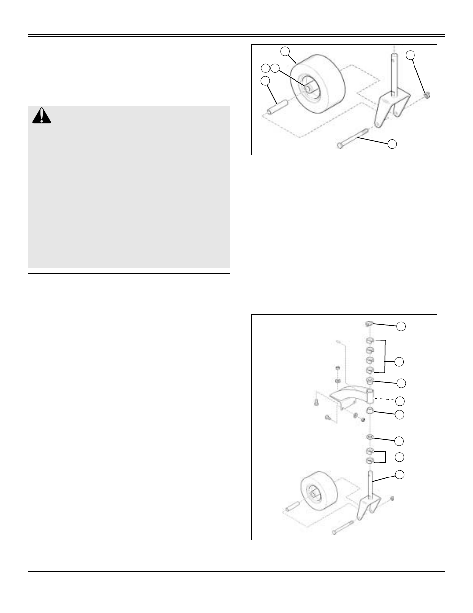 Service miscellaneous, Filling fuel tank, Servicing caster wheel roller bearings | Replacing caster pivot bearing bushings | Great Dane Scamper HG GDB10028 User Manual | Page 28 / 88