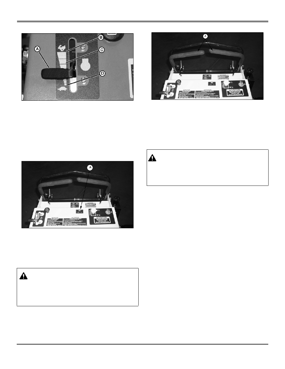 Operating, Operating - 11, Using the throttle | Using the hourmeter, Using the motion control levers | Great Dane Surfer GSRKW2352S User Manual | Page 13 / 65