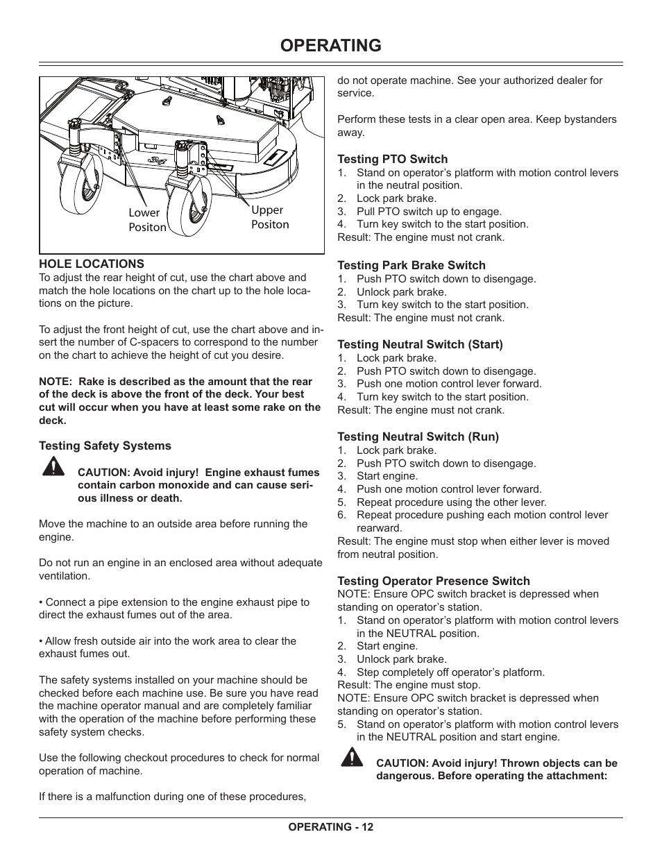 Operating | Great Dane GSRKA1934S User Manual | Page 14 / 64