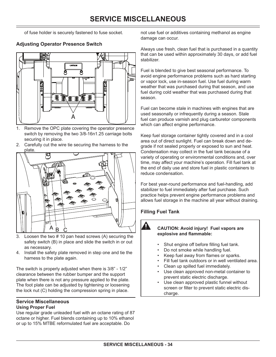 Service miscellaneous | Great Dane GSRKA1934S User Manual | Page 36 / 64
