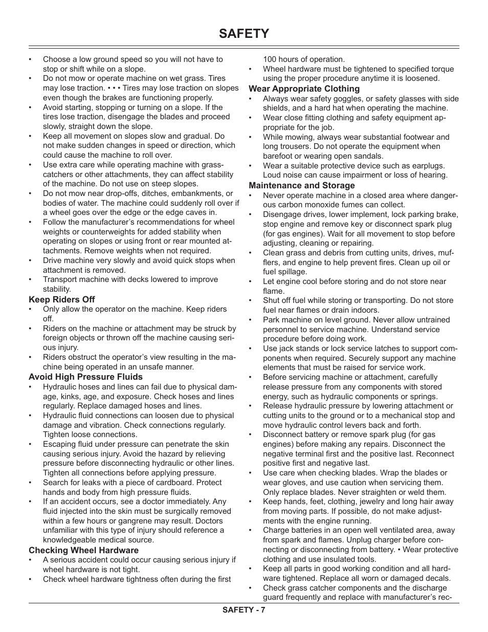 Safety | Great Dane GSRKA1934S User Manual | Page 9 / 64