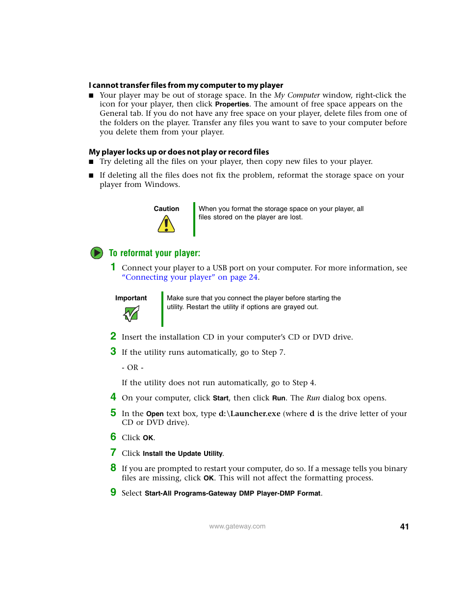 Gateway Projector 210 User Manual | Page 44 / 52