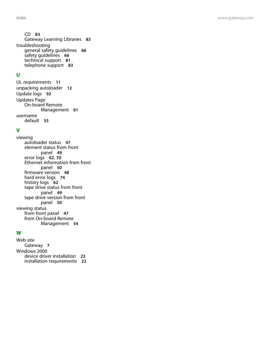 Gateway E-826R User Manual | Page 115 / 116