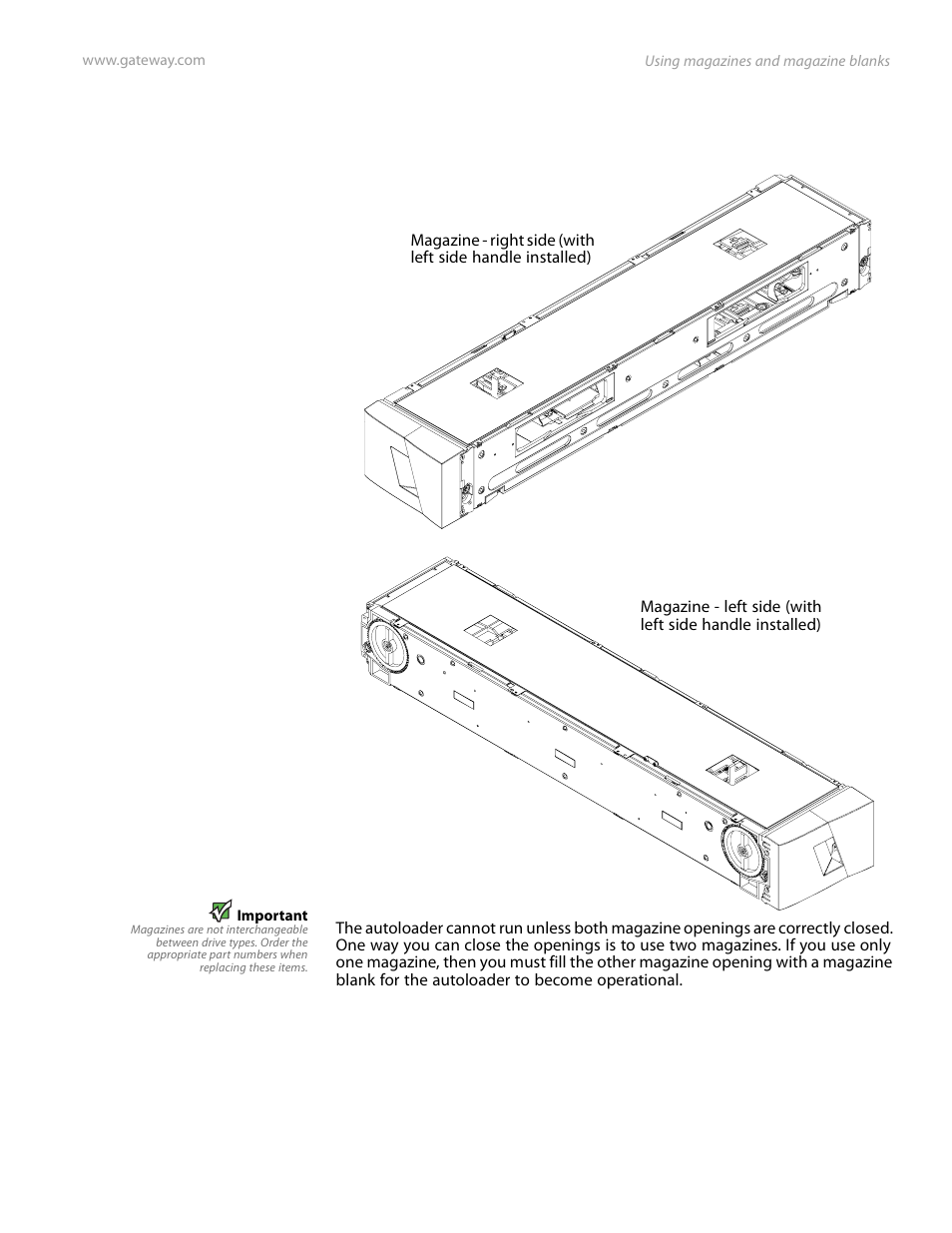 Using magazines and magazine blanks | Gateway E-826R User Manual | Page 46 / 116