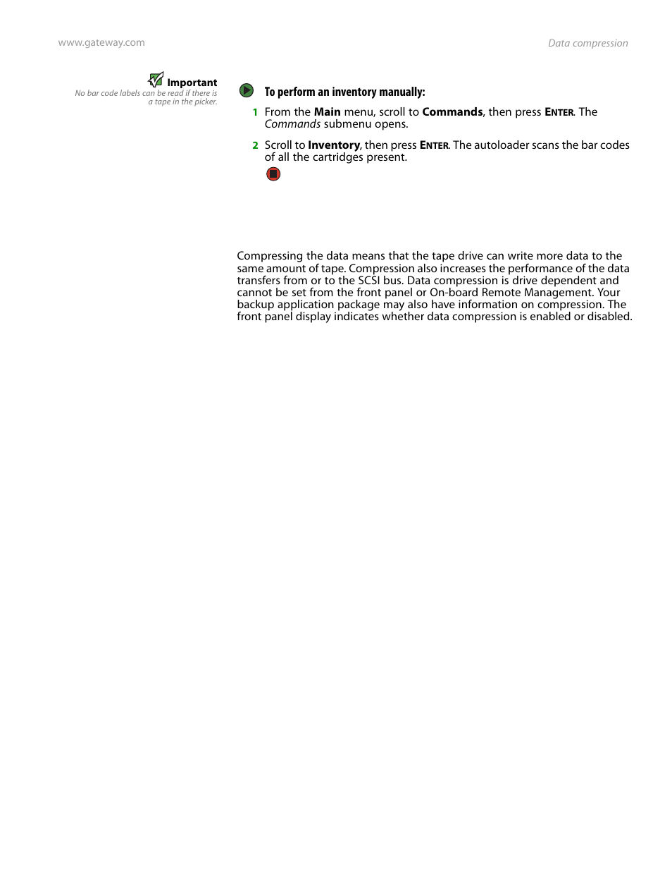 Data compression | Gateway E-826R User Manual | Page 56 / 116
