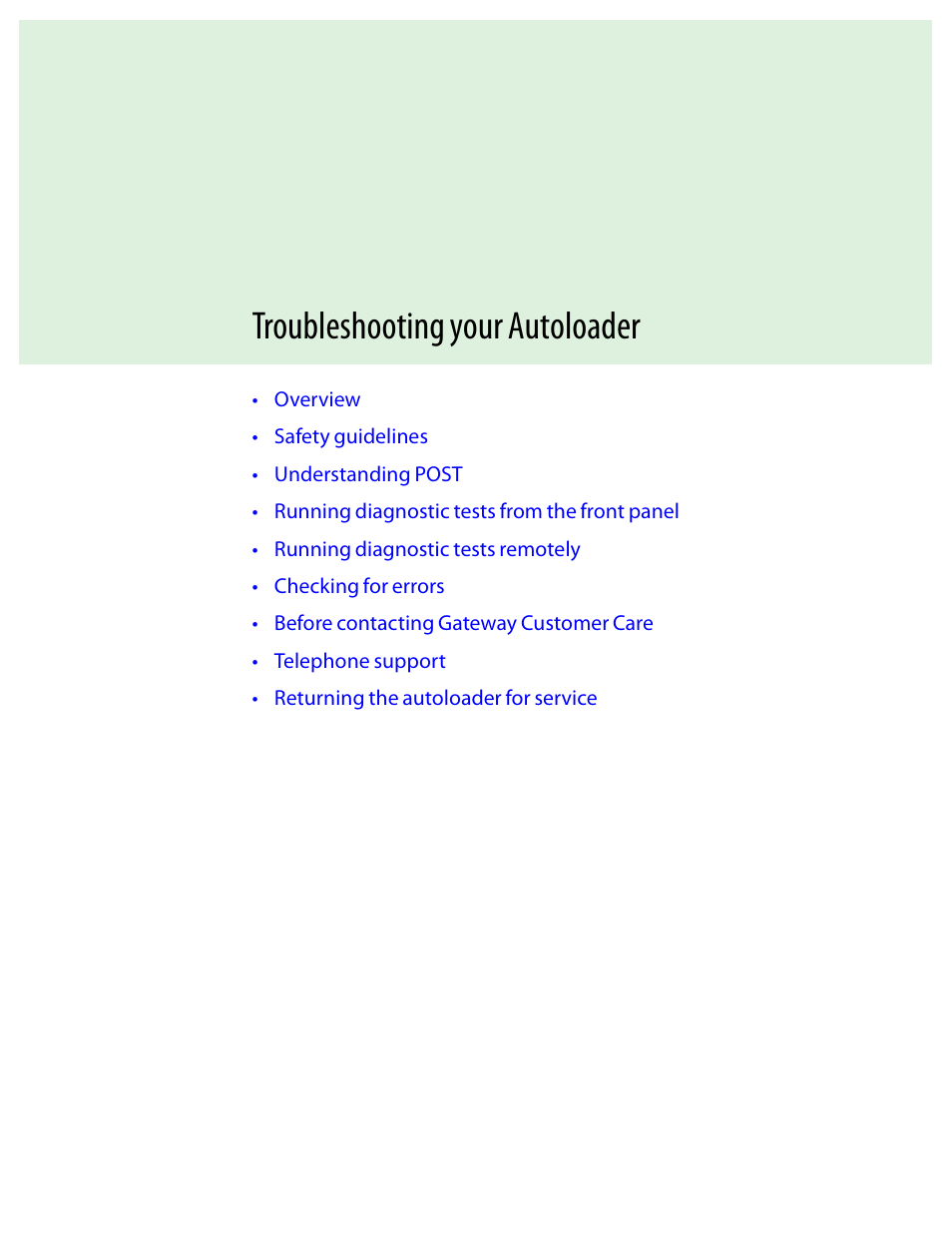 Troubleshooting your autoloader, Chapter 5: troubleshooting your autoloader, Chapter 5 | Gateway E-826R User Manual | Page 70 / 116