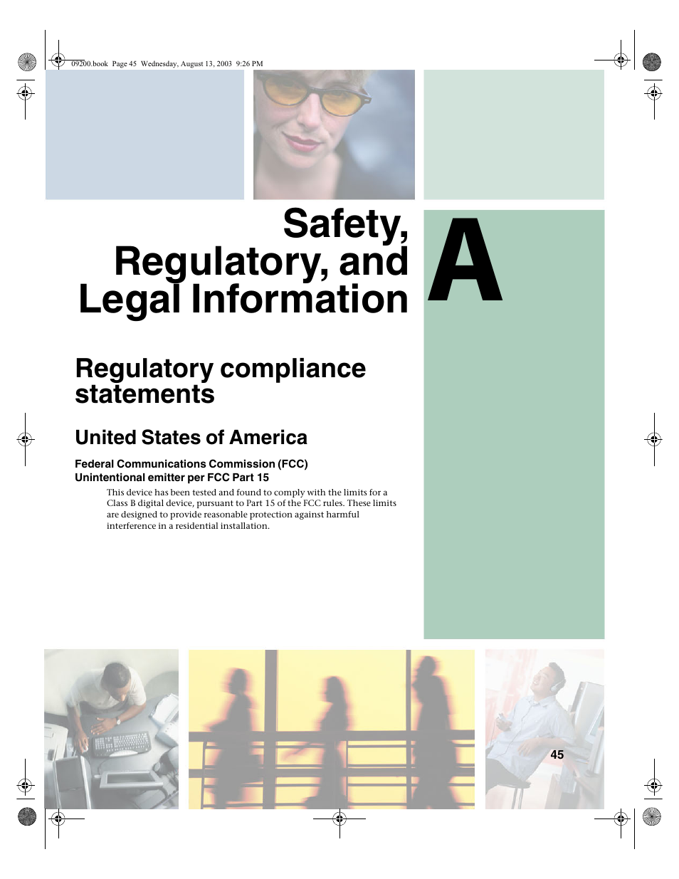 Safety, regulatory, and legal information, United states of america | Gateway GTW-L17M103 User Manual | Page 49 / 58