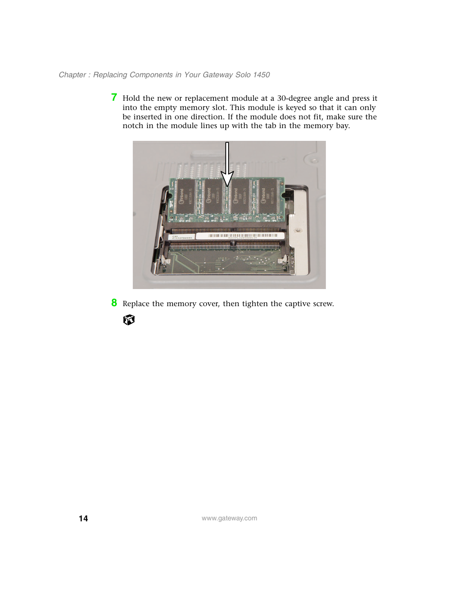 Gateway 1450 User Manual | Page 19 / 73