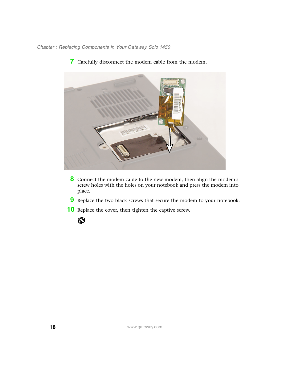 Gateway 1450 User Manual | Page 23 / 73