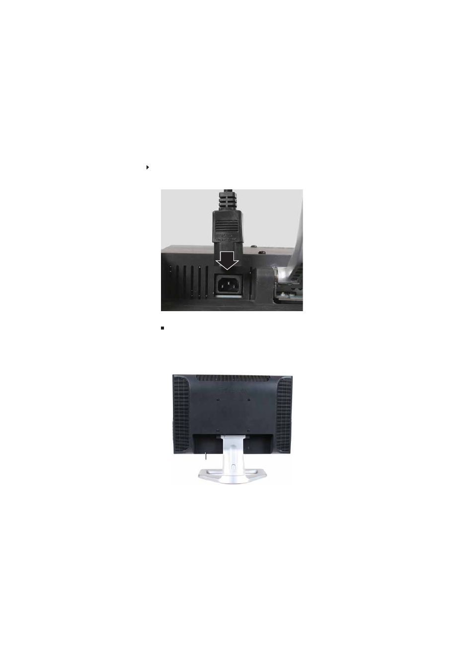 Connecting power, Connecting a security cable, Connecting power connecting a security cable | Gateway HD1900 User Manual | Page 8 / 28