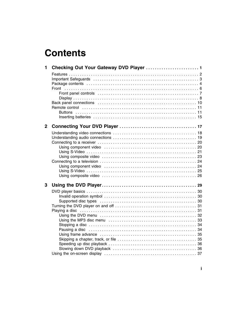 Gateway AD-520 User Manual | Page 3 / 92