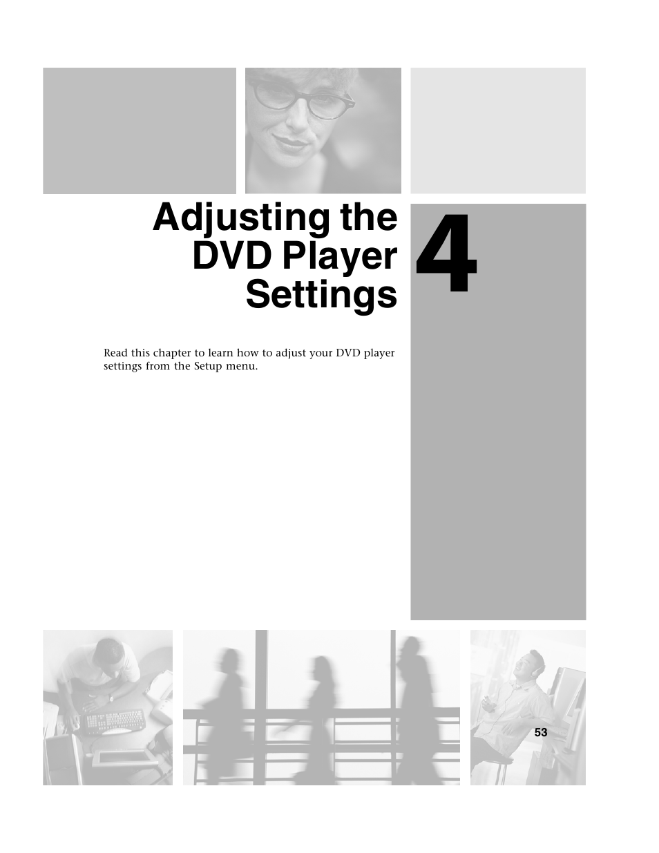 Adjusting the dvd player settings | Gateway AD-520 User Manual | Page 59 / 92