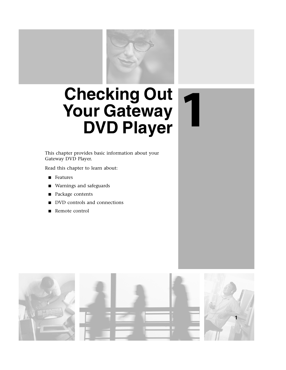 Checking out your gateway dvd player | Gateway AD-520 User Manual | Page 7 / 92