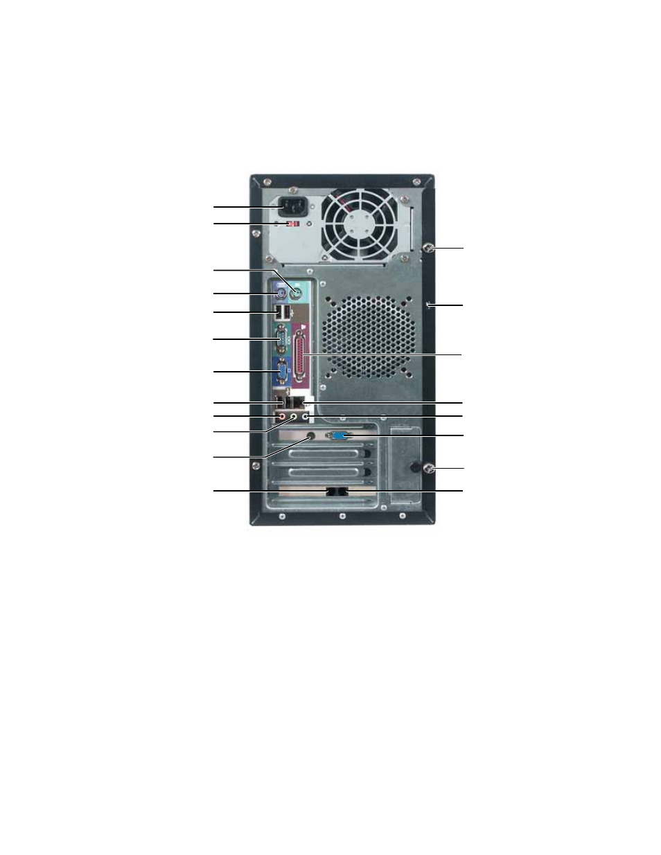 Back | Gateway E-4100 User Manual | Page 19 / 144