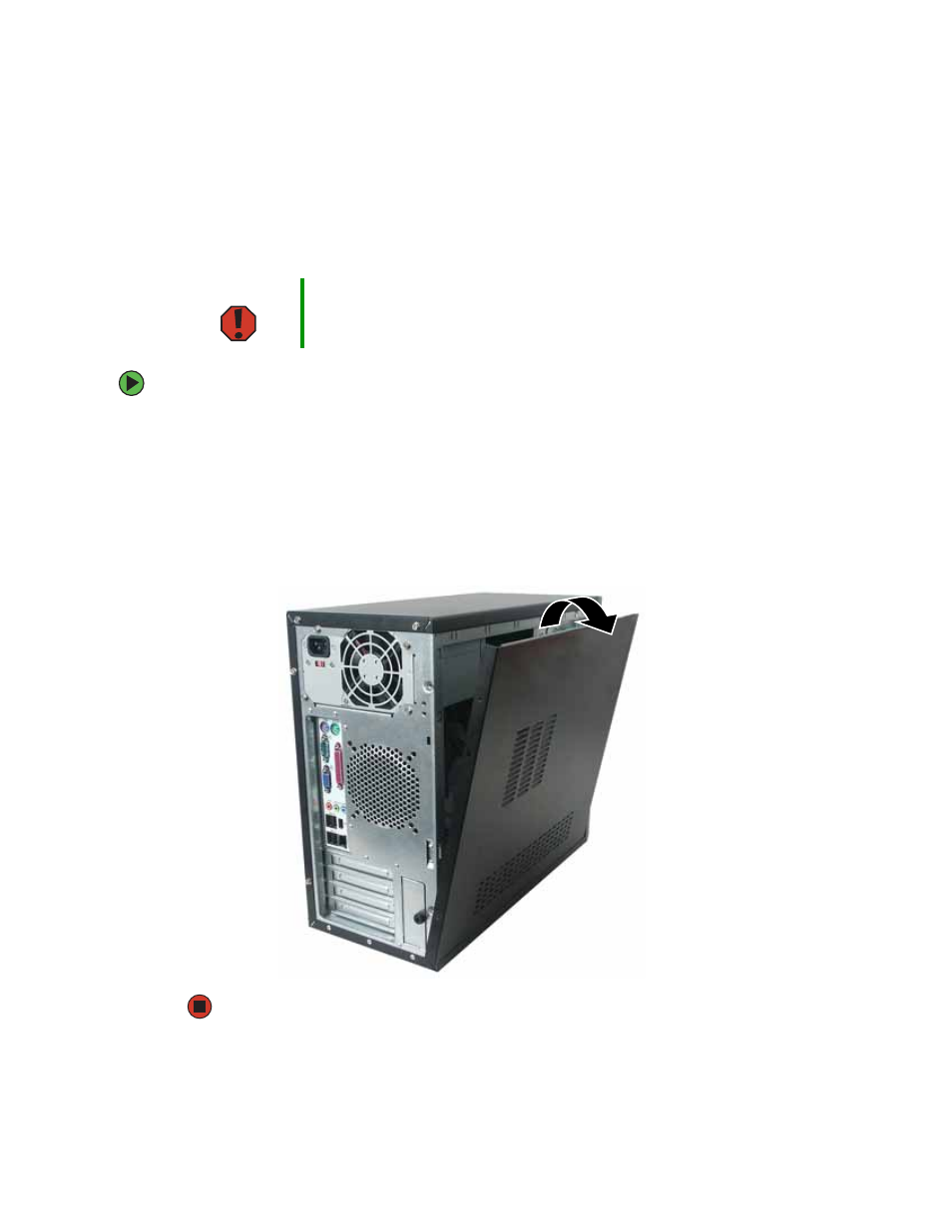 Maintaining the mid tower case, Opening the case | Gateway E-4100 User Manual | Page 66 / 144