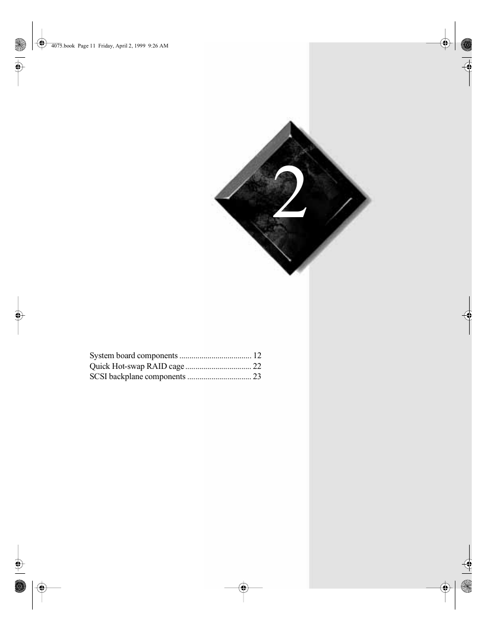 Components | Gateway ALR 7300 User Manual | Page 21 / 138