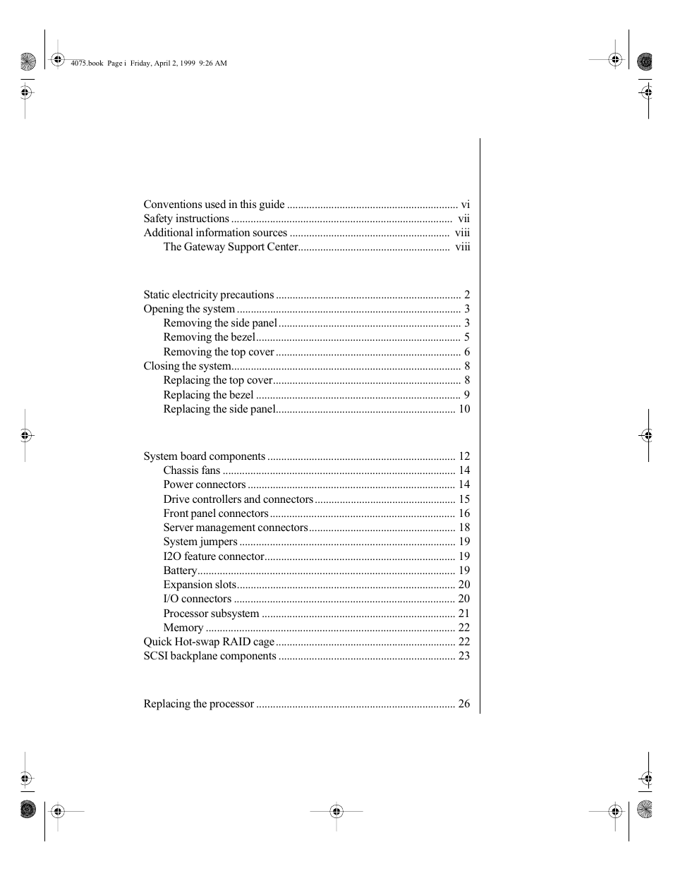 Gateway ALR 7300 User Manual | Page 3 / 138