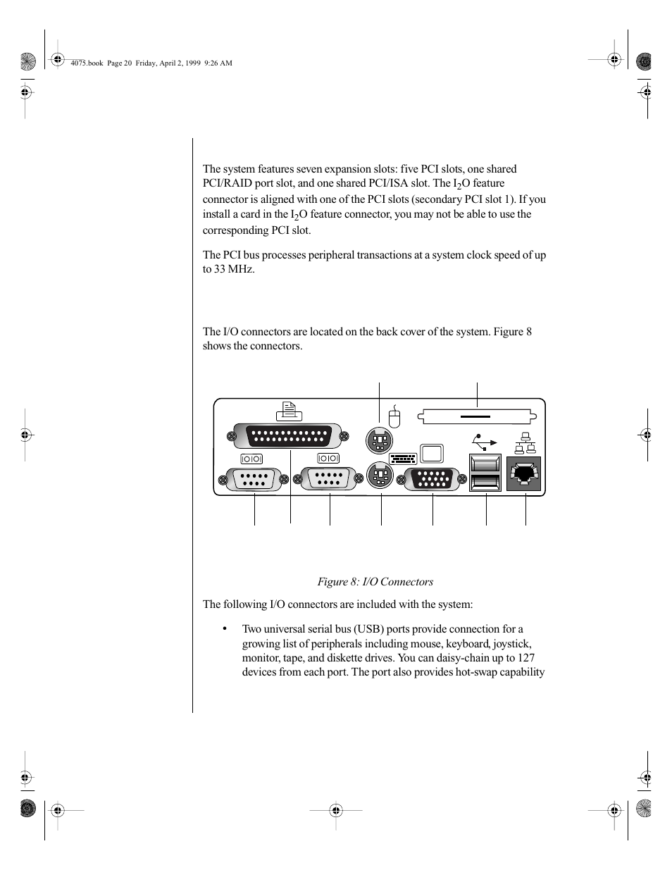 Expansion slots, I/o connectors, Expansion slots i/o connectors | Gateway ALR 7300 User Manual | Page 30 / 138