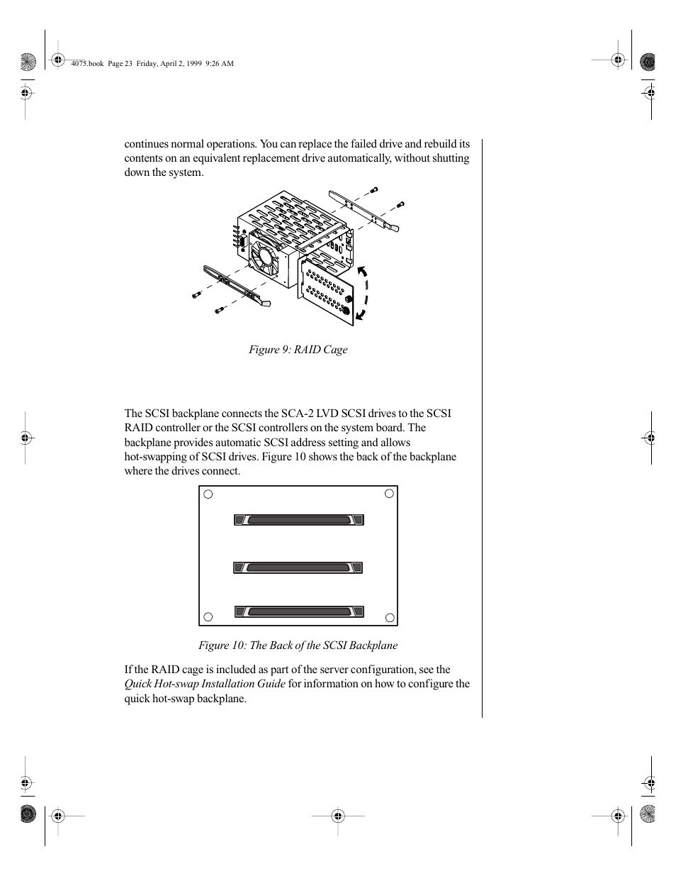 Scsi backplane components | Gateway ALR 7300 User Manual | Page 33 / 138