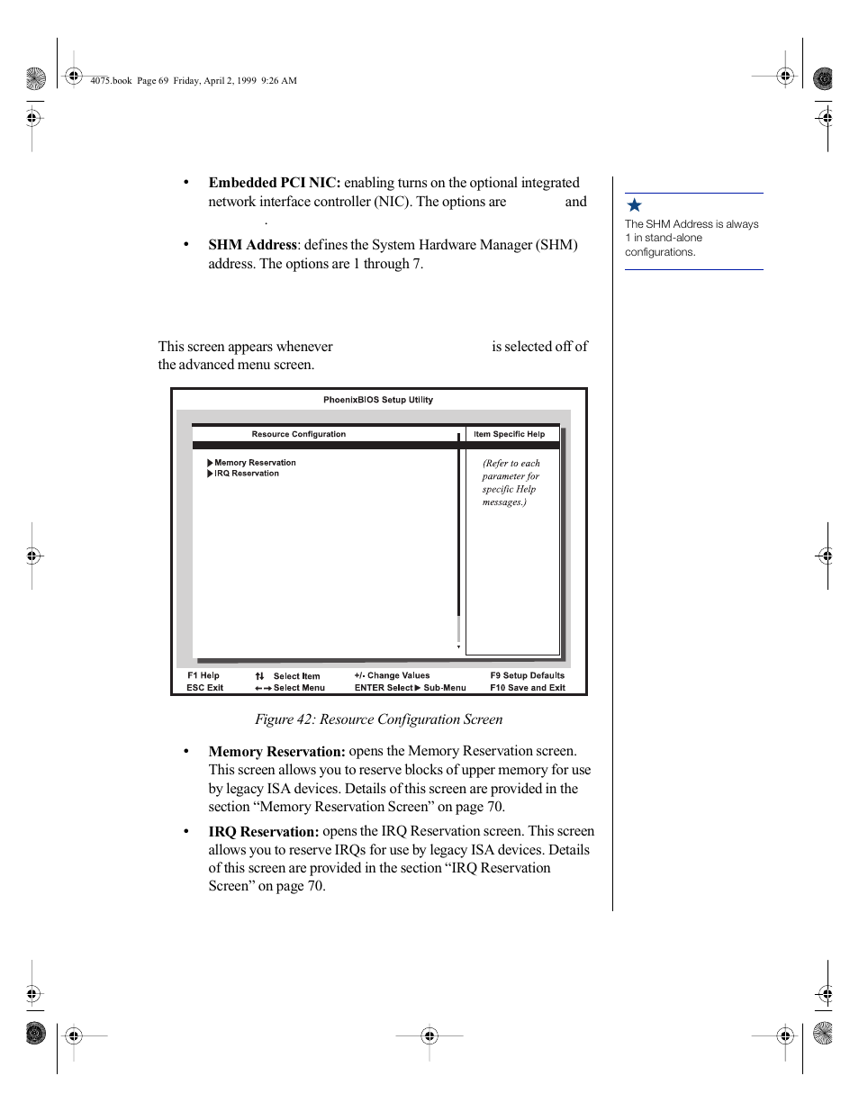 Resource configuration screen | Gateway ALR 7300 User Manual | Page 79 / 138