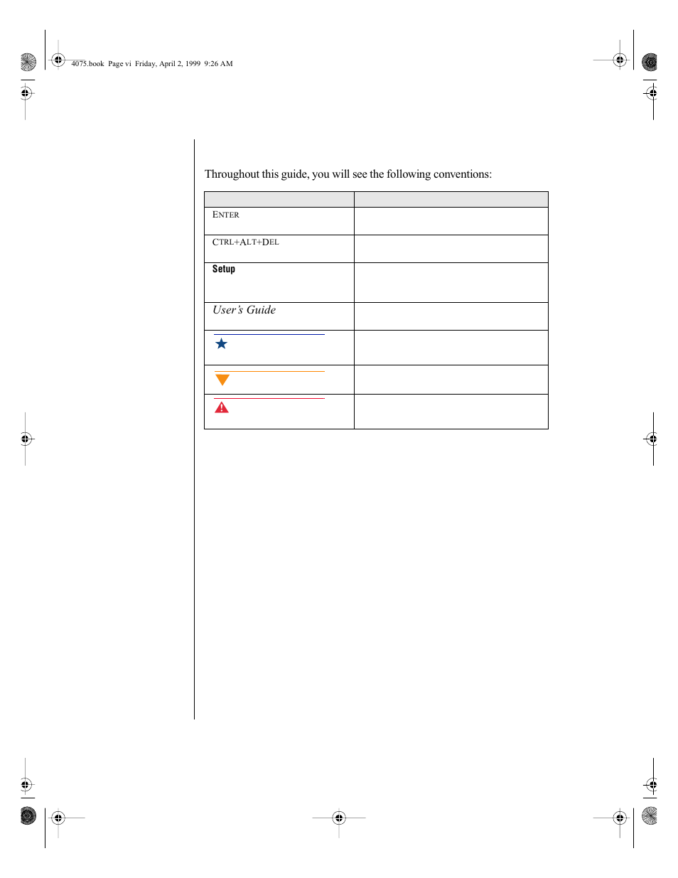 Conventions used in this guide | Gateway ALR 7300 User Manual | Page 8 / 138