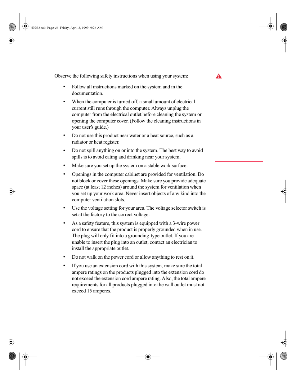 Safety instructions | Gateway ALR 7300 User Manual | Page 9 / 138