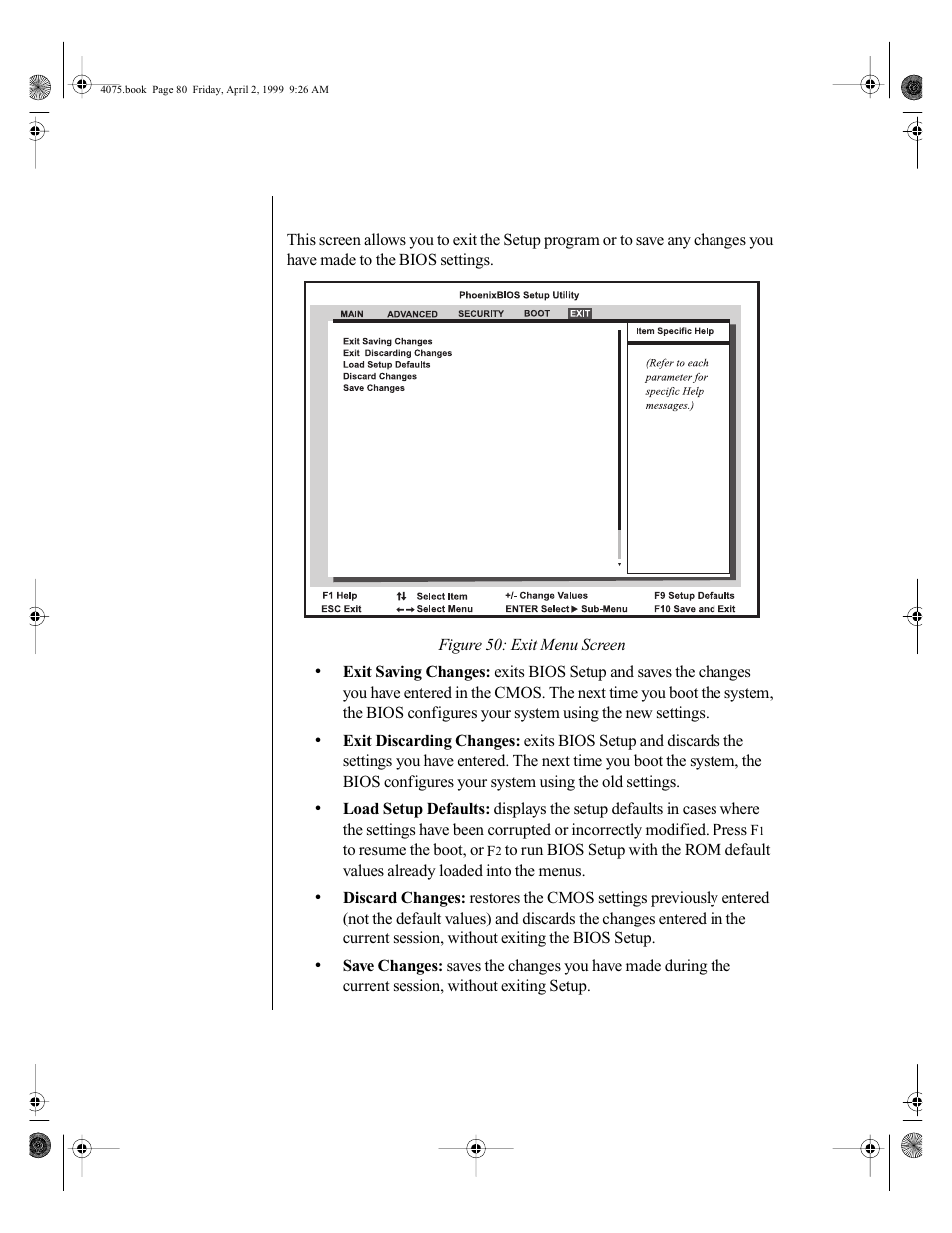 Exit menu screen | Gateway ALR 7300 User Manual | Page 90 / 138