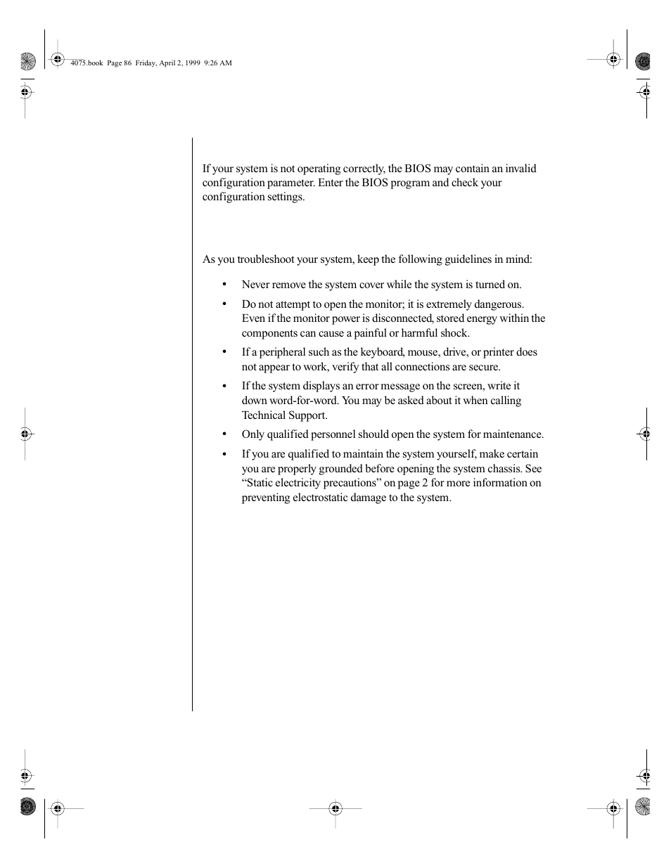 Verifying your configuration, Troubleshooting guidelines | Gateway ALR 7300 User Manual | Page 96 / 138